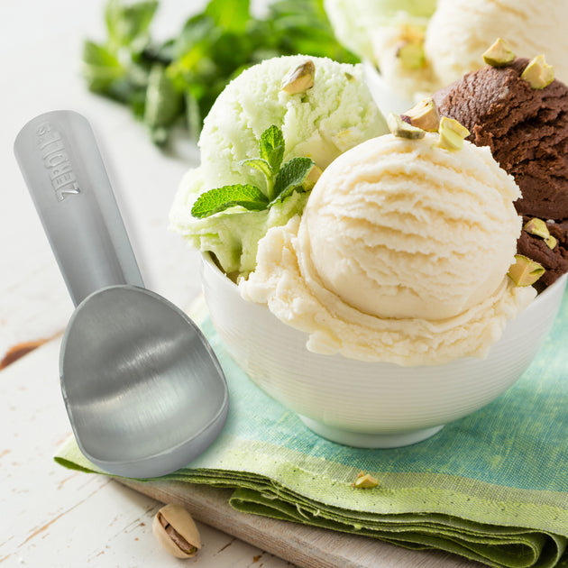 Original Zeroll Ice Cream Scoop Size 10 Brown / 4 oz – Capital Books and  Wellness