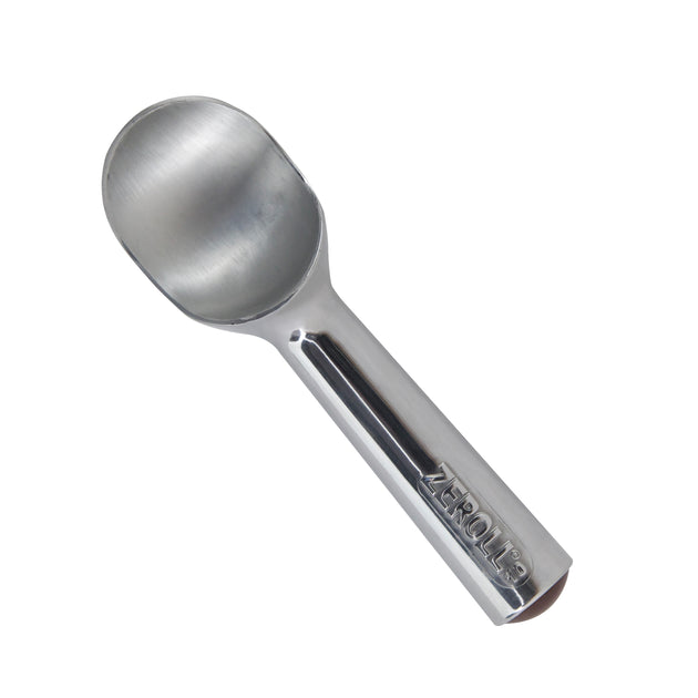 Zeroll Original 4 oz Ice Cream Scoop, Size 10, in Aluminum Alloy with Brown End Cap (1010)